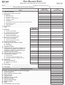 Tax Form 921-nt - Ohio Balance Sheet