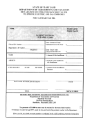 Maryland Form 29e - Payment Voucher - 2006 Printable pdf