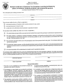 Form R-1007-l - Blanket Certificate Of Sales / Use Tax Exemption Covering Purchases By Sellers Of Livestock, Livestock Products, And Commercial Growers