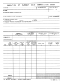 Form 2543 - Valuation Of Closely Held Corporation Stock Printable pdf