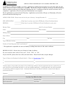 Application For Resale Of Goods Certificate - City / Borough Of Juneau