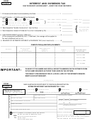 Fillable Form Dp-10-Es - Interest And Dividends Tax - 1999 Printable pdf