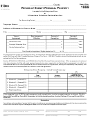 Tax Form 913ex - Return Of Exempt Personal Property - 1999