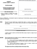 Form Mllc-3a - Notice Of Resignation Of Registered Agent
