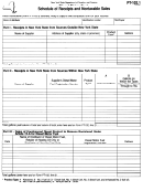 Form Pt-102.1 - Schedule Of Receipts And Nontaxable Sales Printable pdf