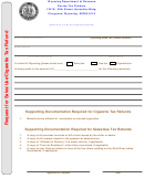 Request For Sales/use/cigarette Tax Refund - Wyoming Department Of Revenue