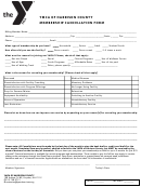 Membership Cancellation Form - Ymca Of Harrison County