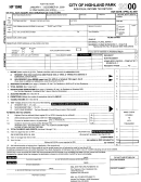 Form Hp1040 - City Of Highland Park Individual Income Tax Return - 2000