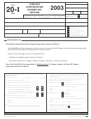 Form 20-i - Oregon Corporation Income Tax Return - 2003