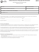 Form In-opt - Indiana Electronic Filing Opt-out Declaration - 2012