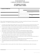 Form Cc-4 - Statement Of Intent To Seek Public Funds