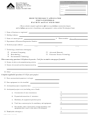 Form Rev 81 1013 - High Technology Application For Tax Deferral 82.63 Rcw And Wac 458-20-24003
