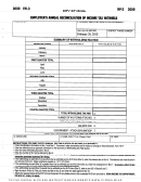 Form Iw-3 - Employer's Annual Reconciliation Of Income Tax Withheld - 2009
