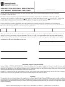 Form Mv-1005 - Request For Optional Registration At A Weight Exceeding The Gvwr