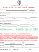 Tuition Application/ Contract Of Agreement