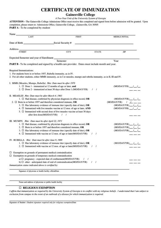 Top Immunization Form 3231 Templates free to download in PDF format