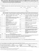 Questionnaire For Athletic Participation - Iowa Athletic Pre-participation Physical Examination - 2012