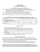 City Of Seattle Occupation Utility Tax Return