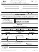Form 4419 - Application For Filing Information Returns Magnetically/electronically