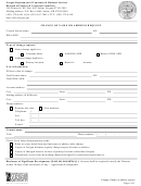Change Of Name Or Address Request - Oregon Department Of Consumer & Business Services