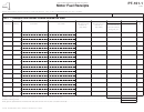 Form Pt-101.1 - Motor Fuel Receipts