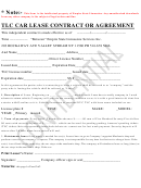 Tlc Car Lease Contract Or Agreement