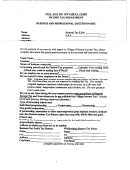 Business And Professional Questionnaire - Village Of Ontario, Ohio Income Tax Department
