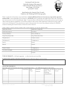 Form 10-931 - Application For Special Use Permit Commercial Filming/still Photography - National Park Service