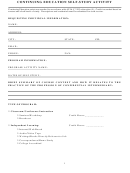 Continuing Education Self-study Activity Form