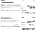 Form M - 72 - S Corparation Estimated Tax - 2001