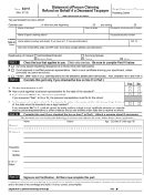 Form 5747 - Statement Of Person Claiming Refund On Behalf Of A Deceased Taxpayer
