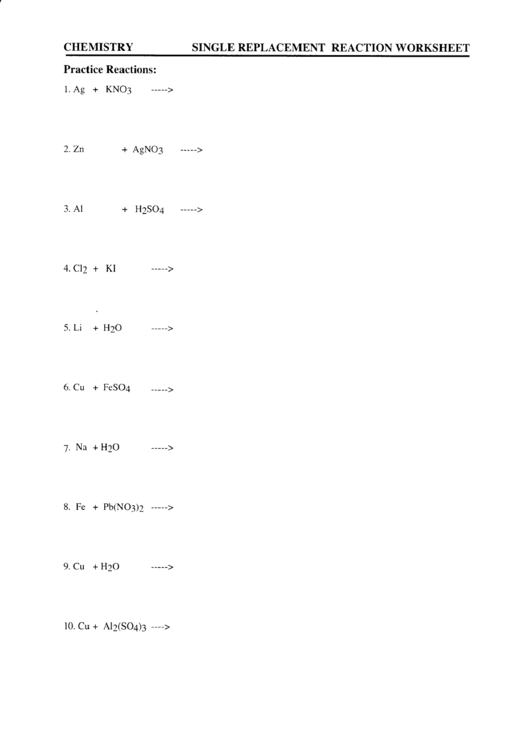 Chemistry Unit 5 Worksheet 3