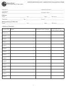 Water Microbiology Laboratory Evaluation Form - Illinois Department Of Public Health