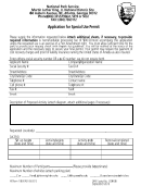 Nps Form 10-930 - Application For Special Use Permit