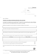 Council Tax Single Person Discount Application