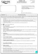 Council Tax - Application For Status Discount For Students Printable pdf