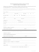 Drivers Disclosure Form - Transit Driver Notification System