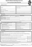 Application For Restoration - South African Nursing Council Printable pdf