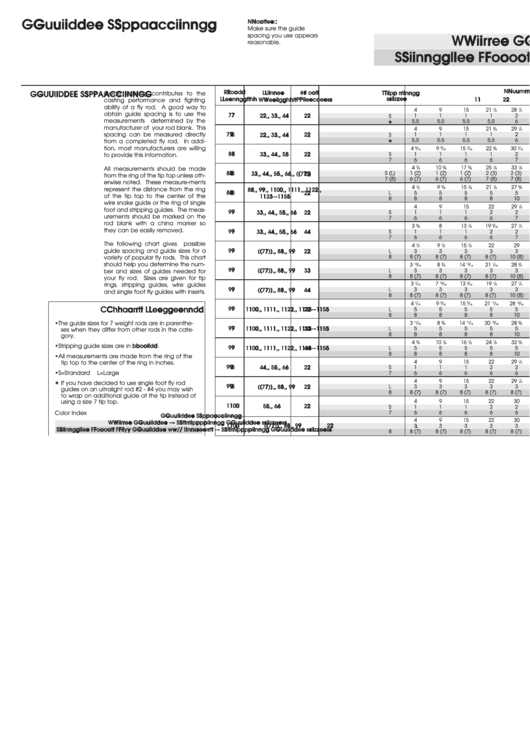 Guide Sizes Chart Printable pdf