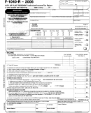 Form F-1040-r - City Of Flint Resident Individual Income Tax Return - 2006