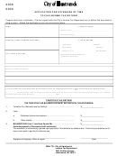 Application For Extension Of Time To File Income Tax Return - City Of Hamtramck - 2006