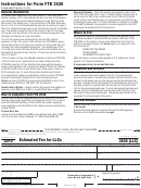 California Form 3536 (llc) - Estimated Fee For Llcs - 2010