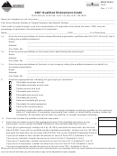 Fillable Montana Form Qec - Qualified Endowment Credit - 2007 Printable pdf