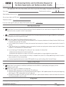 Fillable Form 8850 - Pre-Screening Notice And Certification Request For The Work Opportunity And Welfare-To-Work Credits Printable pdf