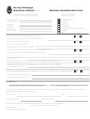 Business Discontinuation Form - The City Of Pittsburgh