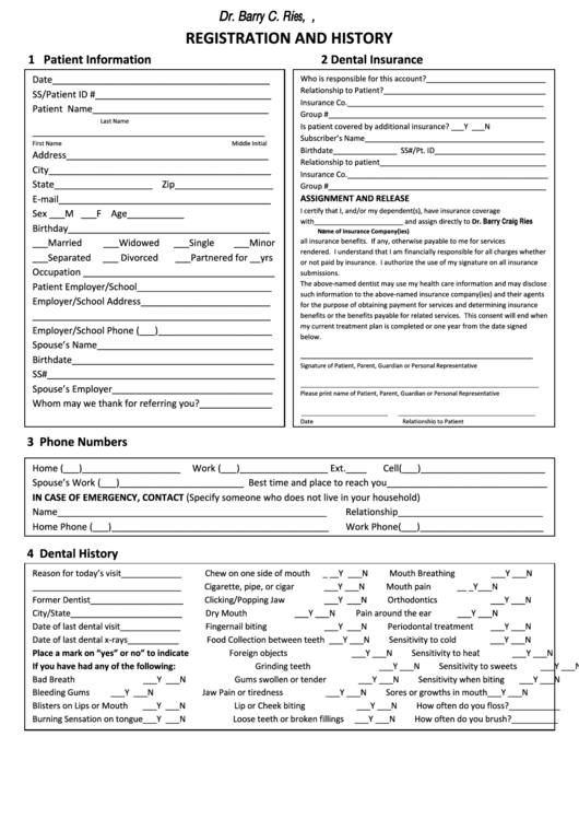 Registration And History printable pdf download