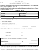 Form Rpd-41238 - Application For Rural Job Tax Credit