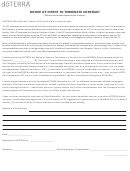 Notice Of Intent To Terminate Contract