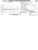 Form W-3 - Earnings Tax Withholding Reconciliation - 2002