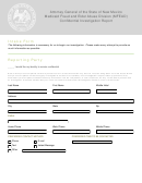 Confidential Investigation Report Intake Form - Attorney General Of The State Of New Mexico